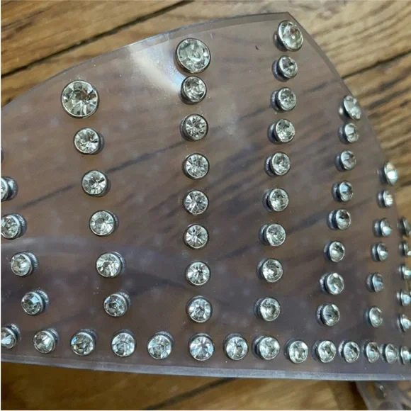 Rhinestone tiara headpiece clear tiara harness headband  display picture 2